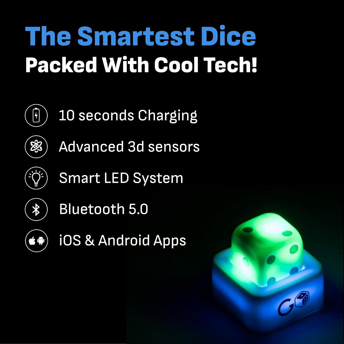 GoDice Full Pack — 6 Smart Dice